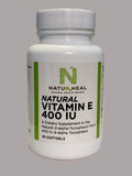 Natural Vitamin E 400 IU 60 Softgels.